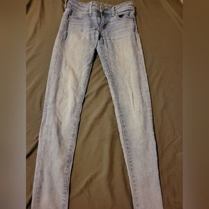 Light blue washed out jeans